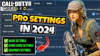 BEST SensitivityGyro amp Settings For COD Mobile  PRO Settings In 2024  Tips amp Tricks codm [upl. by Darrill]