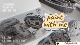 ✨️Practice with me ✨️ Halloween ideas art [upl. by Etnoved]