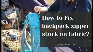 How to Get Zipper Back on Track Backpack Complete Guide [upl. by Issac529]