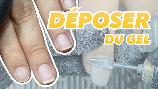 DÉPOSE ONGLE EN GEL 💅🏼 la TECHNIQUE PARFAITE pour ENLEVER FACILEMENT du GEL 🤫 [upl. by Eojyllib]