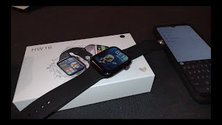 Relógio smartwatch hw16  configurações e ajustes [upl. by Nalra810]