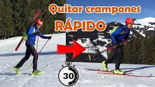 Quitar crampones y guardarlos en la mochila CAMBIO RÁPIDO [upl. by Edmondo]