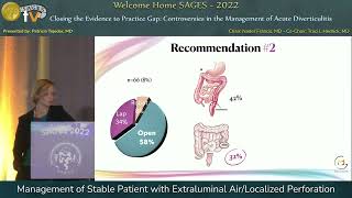 Management of Stable Patient with Extraluminal AirLocalized Perforation [upl. by Ellak]