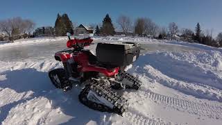 2019 Honda Foreman with Camso X4S tracks [upl. by Novaelc]