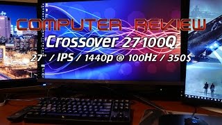 CR Crossover 27100Q Monitor  Unbox and first impressions [upl. by Annaeel382]