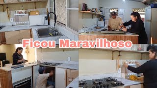 INSTALAÇÃO DO COOKTOP 🤗 A COZINHA FICOU SIMPLESMENTE PERFEITA  VLOG [upl. by Frederich]