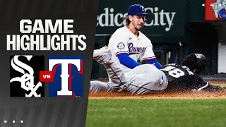 White Sox vs Rangers Game Highlights 72224  MLB Highlights [upl. by Ainolopa]