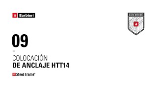 Barbieri  Video Tutorial  9 Colocación de Anclaje HTT14 [upl. by Boulanger182]