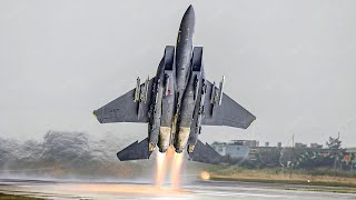 US F15 Pilot Performs Insane Vertical Climb After Takeoff at Full Afterburner [upl. by Reh868]