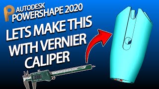 Let’s Make That Part With Vernier Caliper  Powershape Tutorial  Step by Step [upl. by Adnaerb]