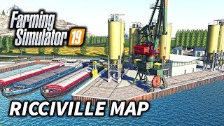 FS19 RICCIVILLE MAP  LS19 Mods  Map Mining Tractors Truck Tools [upl. by Belldas]