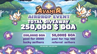 AVANIA NFT GAME AIRDROP 2021 REWARD IVENT 20000 GARAP CEPET GAES GRATIS [upl. by Kristie]