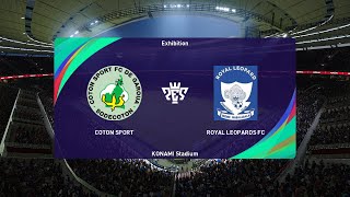 Coton Sport vs Royal Leopards FC 16102022 CAF Champions League PES 2021 [upl. by Rehtnug197]