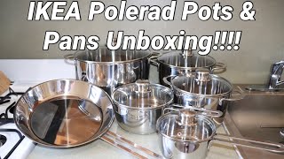 IKEA Polerad Pots and Pan Unboxing [upl. by Schulein]