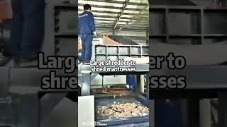 Large shredder shredding effect show doubleshaftshredder industrialshredder automobile recycling [upl. by Marillin475]