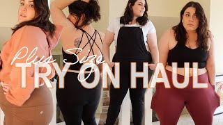 PLUS SIZE TRYON ACTIVEWEAR HAUL  Halara She Fit Pop Flex Swoverall [upl. by Dewees]