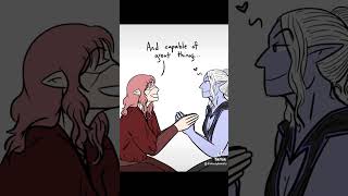 Gale clearly doesn’t understand Bhaalspawn courtship rituals bg3 minthara darkurge galebg3 [upl. by Yralih]