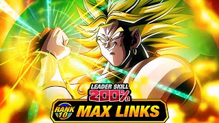 IM NOT SURE MAN LEVEL 10 LINKS 100 DOKKANFEST LR INT LSSJ BROLY DBZ Dokkan Battle [upl. by Molini4]