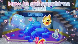 How to get sapphires FAST 🩵  AJPW [upl. by Eisak]