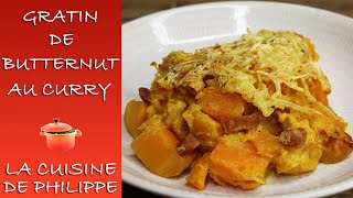 Gratin de butternut au curry [upl. by Airotcivairam56]