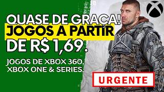 OFERTAS URGENTES DE JOGOS XBOX 360 XBOX ONE SERIES e PC de R 169 a R 5000  QUASE DE GRAÇA [upl. by Japha]