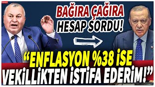 Cemal Enginyurt Erdoğana bağıra çağıra hesap sordu quotEnflasyon 38 ise vekillikten istifa ederimquot [upl. by Melody645]