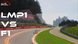 LMP1 vs Formula 1  Eau Rouge Raidillon Comparison [upl. by Narine]