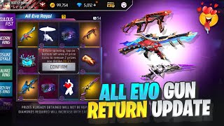 All Evo Gun Return Event Free Fire  New Event Free Fire Bangladesh Server  Free Fire New Event [upl. by Akemhs]