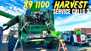 Harvest service calls 3  John Deere X9 1100 fuel tank replacement [upl. by Farkas]