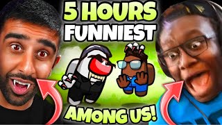 5 HOURS OF “FUNNIEST” SIDEMEN AMONG US VIDEOS [upl. by Elsi163]