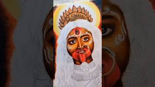 kali maa Drawing shorts art drawing diwali [upl. by Chloette]