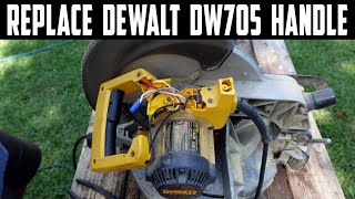 Replace Dewalt DW705 Handle [upl. by Brendin201]