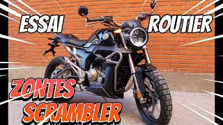 ESSAI ROUTE DE LA ZONTES SCRAMBLER [upl. by Ive]