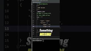 python json decode error pythonprogramming [upl. by Gretel]