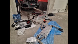 Audi RS3 DNWA from stock to stage 2 dragy dyno 100200 [upl. by Ldnek590]