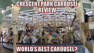 Crescent Park Carousel Review Rhode Island Brass Ring Carousel  Worlds Best Carousel [upl. by Abate]