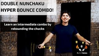 Learn an Intermediate Double Nunchaku Trick Combo  Nunchuck Lesson [upl. by Vierno]