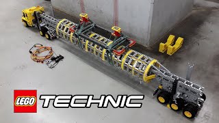 Huge LEGO Technic Heavy Equipment Trucks amp Trailers [upl. by Oiralednac]