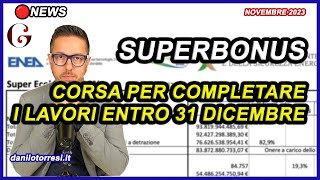 SUPERBONUS 110 SENZA PROROGA 2024  corsa al completamento dei lavori nel report ENEA di ottobre [upl. by Bertha]