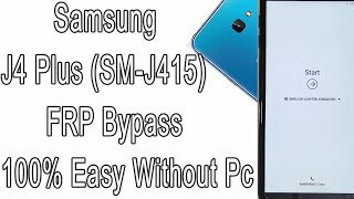 FRP Bypass Samsung Galaxy J4 Plus SMJ415 FRP Remove 100 Easy Without Pc  Android 98 [upl. by Marci]