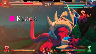 DBFZR ▰ Intense Rollback Games Vs Ksack  Dragon Ball FighterZ [upl. by Udela145]