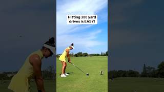 Hitting 300 yard drives is easy 😂 golf [upl. by Yeffej]