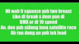 Vybz Kartel  Bicycle Raw W Lyrics [upl. by Brasca857]