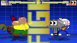 MUGEN RhylanIsDone Edition 160 Mr Krabs and Peter Griffin vs Lincoln Loud and Darwin [upl. by Mendez]