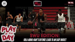 Play of the Day  Kola AbdulRauf’s Defense Leads To An Easy Bucket  SimWorld Sports [upl. by Nolahs447]