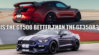 How Does The Shelby GT500 Compare To The GT350R [upl. by Casimire672]