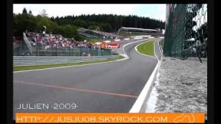 BEST F1 Sound exhaust V8 Redbull Ferrari McLaren Spa Francorchamps 2009 [upl. by Skerl]