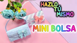 HAZLO TÚ MISMO Mini Bolsa de Papel  CARTERA de Papel [upl. by Bury]