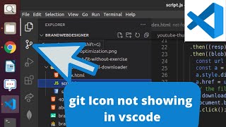 Gitsource control icon not showing in VSCODE [upl. by Cunningham]