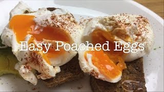 Easy Poached Eggs  Quick and Simple Gooey Eggs [upl. by Pope]